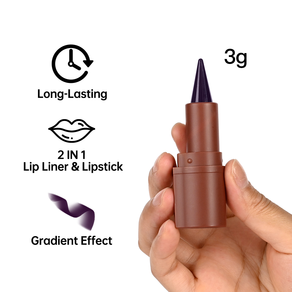 Lakerain Lip Liner Matte Black - Matte Velvet Lip Tint Long Lasting recension och pris